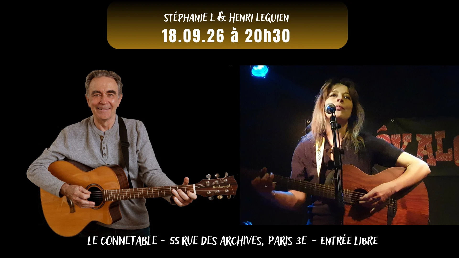 Henri Lequien et Stéphanie L en concert le 18.09.26